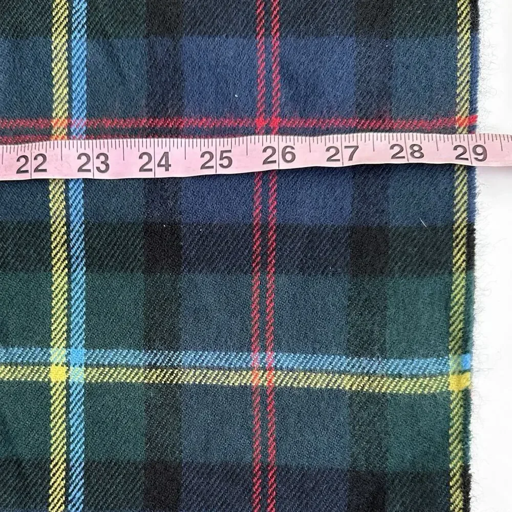 J. Crew Factory Plaid Cape Scarf Poncho Tartan Birch‎ Plaid Navy Green NWT